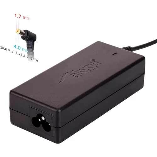 Akyga AK-ND-74 20V/3,25A/65W 4,0x1,7mm notebook hálózati töltő