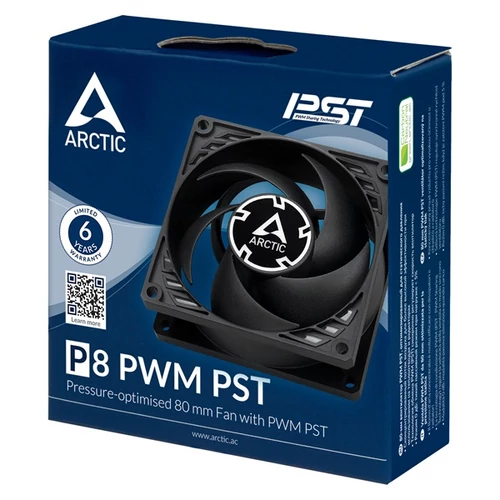 Arctic P8 PWM PST (Black/Black)