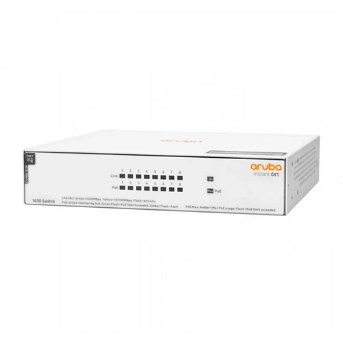 Aruba Instant On R8R46A 1430 8x GbE LAN PoE port (64W) nem menedzselhető PoE switch