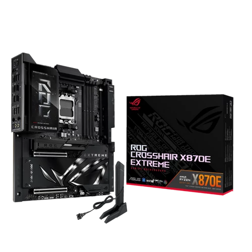 Asus Alaplap - AMD ROG CROSSHAIR X870E EXTREME AM5 (X870, EATX, 4xDDR5 9000+MHz, 4xSATA3, 5x M.2, HDMI+2xUSB4)