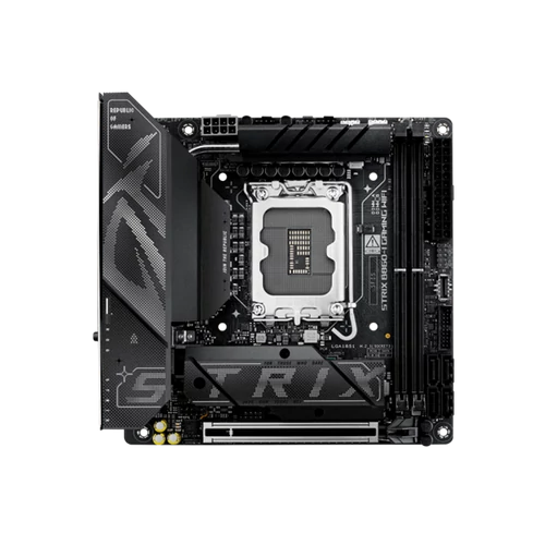 Asus Alaplap - Intel ROG STRIX B860-I GAMING WIFI s1851 (B860, 2xDDR5 9066+MHz, 4xSATA3, 2xM.2, HDMI+DP+Thunderbolt4)