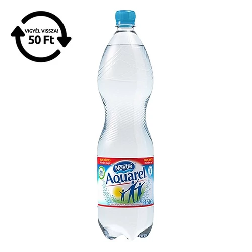 Ásványvíz, szénsavas, NESTLÉ AQUAREL, 0,5 l