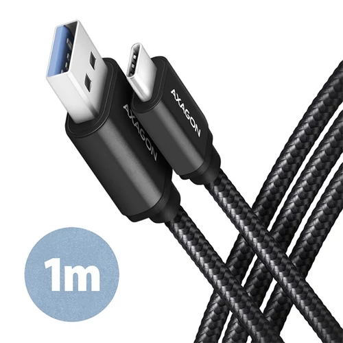 Axagon BUCM3-AM10AB USB-C 3.2 Gen 1 - USB-A 1 m fekete kábel
