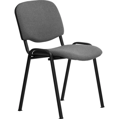 Tárgyalószék, szövetborítás, fekete fémváz, 