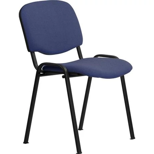 Tárgyalószék, szövetborítás, fekete fémváz, 