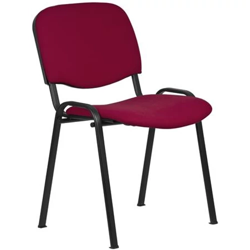 Tárgyalószék, szövetborítás, fekete fémváz, 