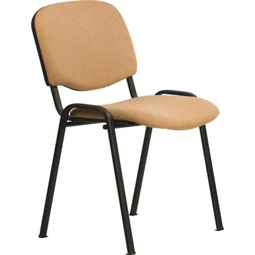 Tárgyalószék, szövetborítás, fekete fémváz, 