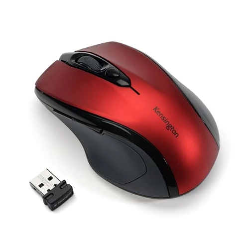 Egér, vezeték nélküli, optikai, közepes méret, USB, KENSINGTON 