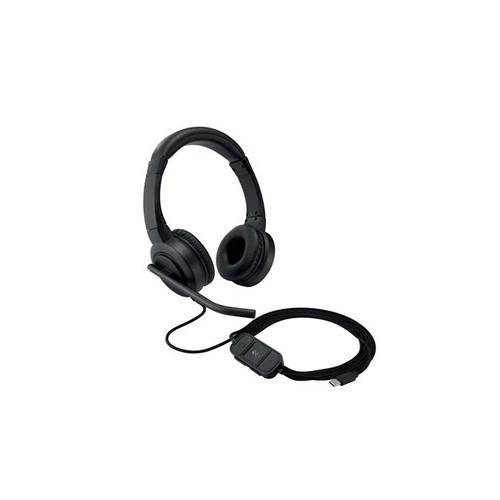 Fejhallgató, mikrofonnal, USB-C, KENSINGTON 