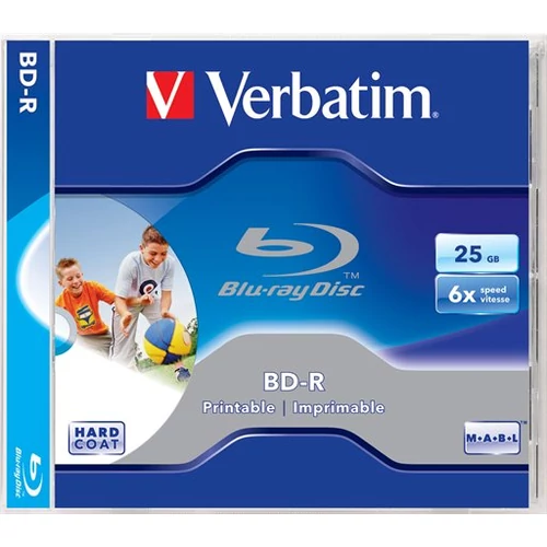 VERBATIM BRV-6N BD-R nyomtatható normál tokos Blu-Ray lemez