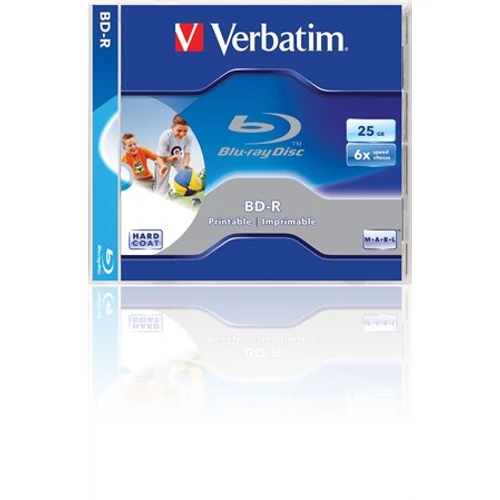 VERBATIM BRV-6N BD-R nyomtatható normál tokos Blu-Ray lemez