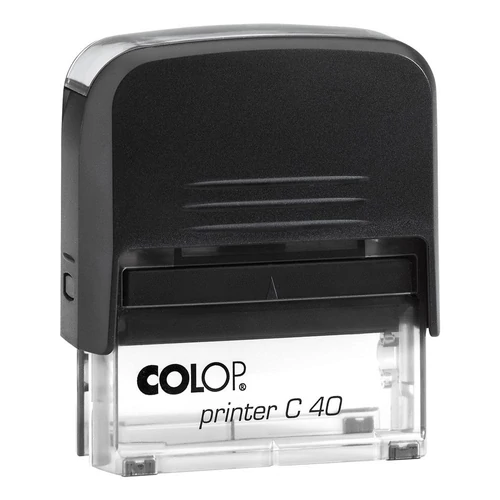 Bélyegző, COLOP "Printer C 40", kék cserepárnával