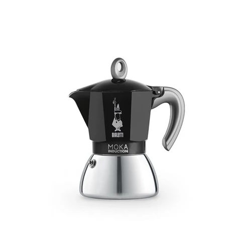 Bialetti Moka 6936 Induction 6 személyes indukciós fekete kotyogós kávéfőző
