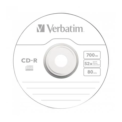 VERBATIM CDV7052B25DL CD-R DataLife cake box CD lemez 25db/csomag