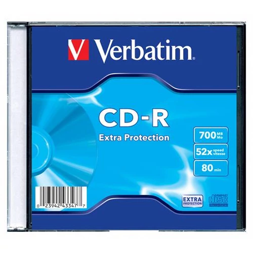 VERBATIM CDV7052V1DL CD-R DataLife Slim tokos CD lemez