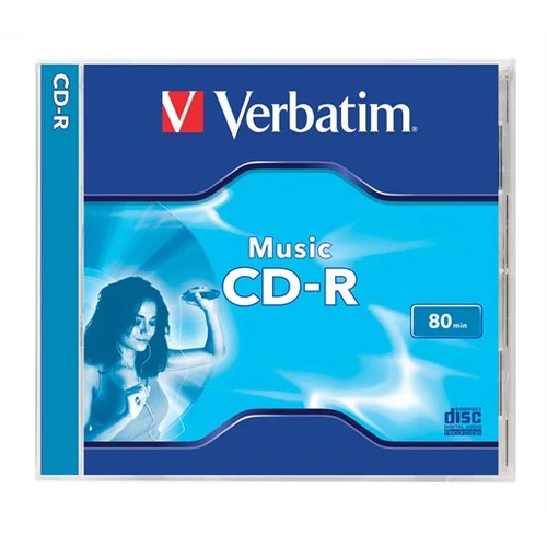 VERBATIM CDVA80L CD-R Music normál tokos CD lemez