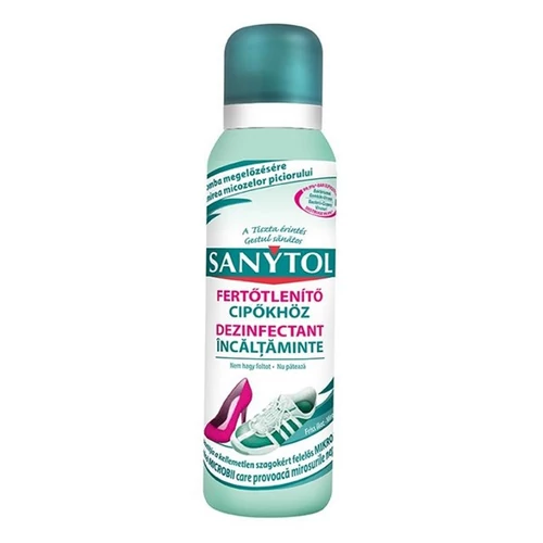 Fertőtlenítő spray, 150 ml, SANYTOL, cipőkhöz