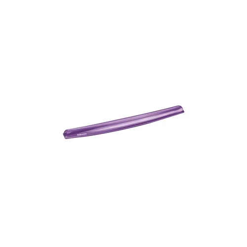 Csuklótámasz billentyűzethez, géltöltésű, FELLOWES "Crystal™ Gel", lila