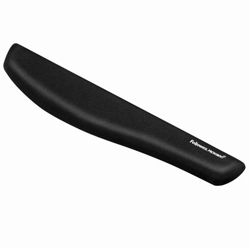 Csuklótámasz billentyűzethez, habtöltésű, FELLOWES "PlushTouch™", fekete
