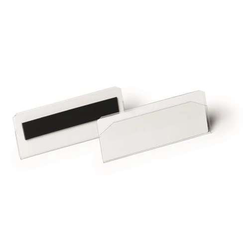 Logisztikai zseb, 100x38 mm, fekvő, DURABLE, mágneses, átlátszó