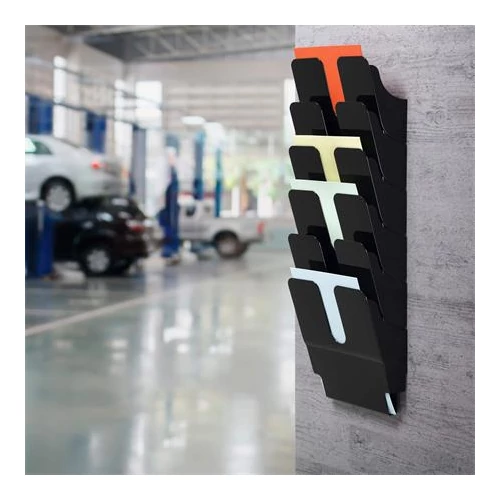 Prospektustartó, fali, álló, A4, DURABLE 