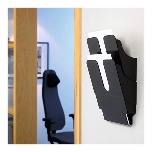 Prospektustartó, fali, álló, A4, DURABLE 