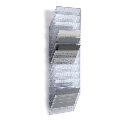 Prospektustartó A4, Durable Flexibox 12 fekvő, áttetsző