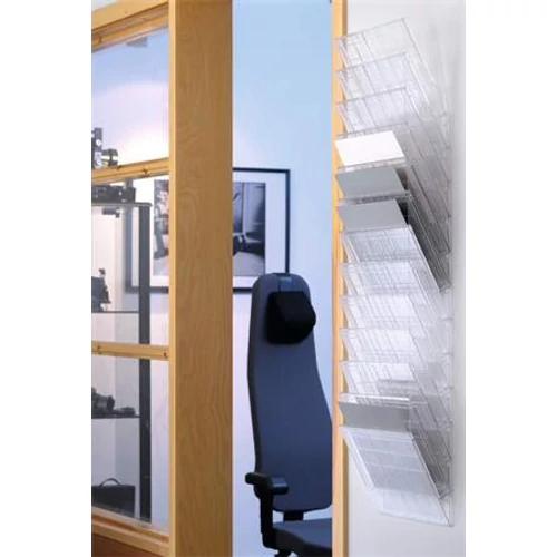 Prospektustartó A4, Durable Flexibox 12 fekvő, áttetsző