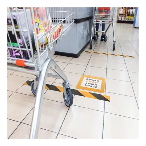 Padlójelölő ablak,sárga, A4, eltávolítható, DURABLE, 10db/cs