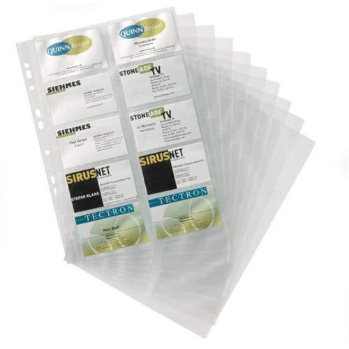 Névjegytartó betét, 10 db-os, DURABLE