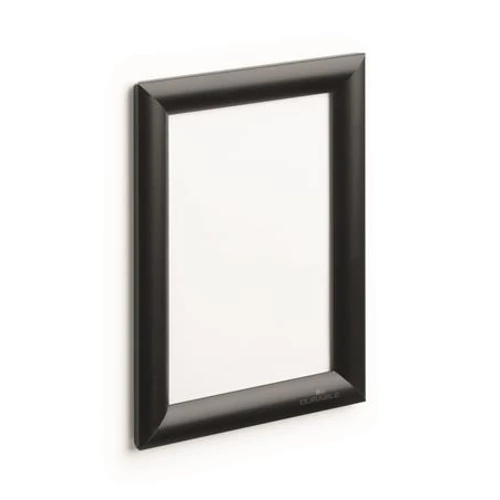 Posztertábla, fali, A5, alumínium keret, DURABLE, fekete