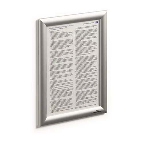 Plakátkeret DURABLE A/4 fali alumínium ezüst