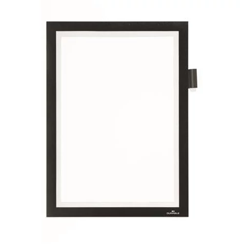 Mágneses tasak, A4, öntapadó, jegyzetelhető, DURABLE DURAFRAME® 