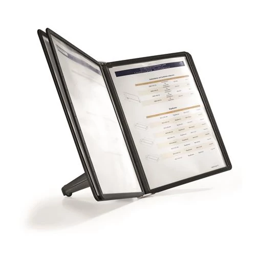 Bemutatótábla tartó, A4, 5 db panellel, Durable Sherpa Soho fekete