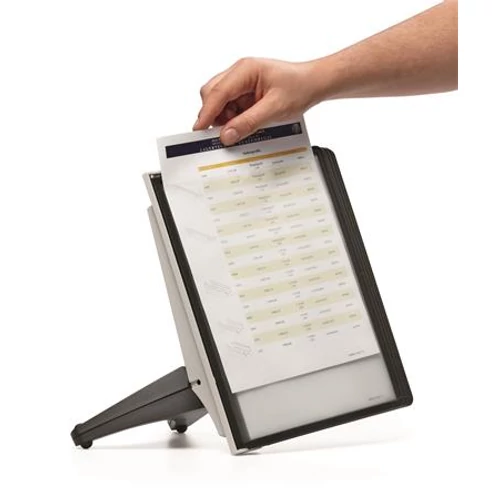Bemutatótábla tartó, A4, 5 db panellel, Durable Sherpa Soho fekete
