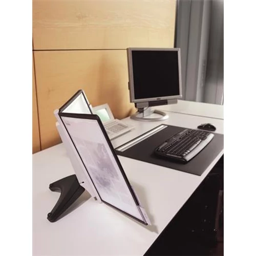 Bemutatótábla tartó, A4, 5 db panellel, Durable Sherpa Soho fekete