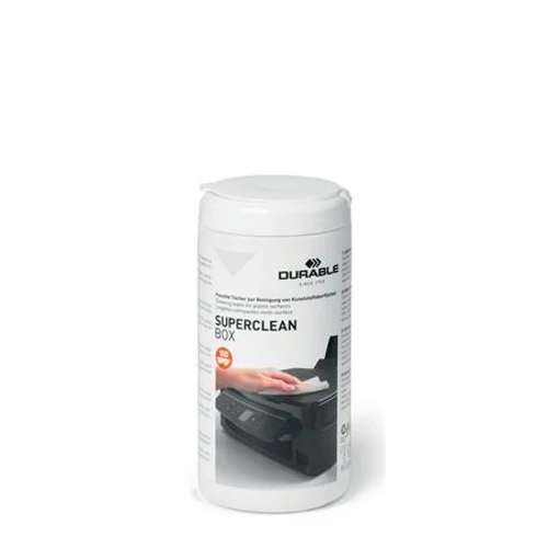 Tisztítókendő, műanyag felületre, 100 db, DURABLE 