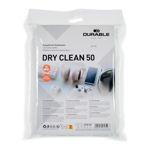 Tisztítókendő, képernyőhöz, 50 db, DURABLE 