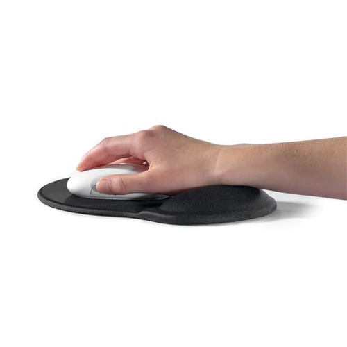 Egérpad csuklótámasszal, géltöltésű, Durable fekete