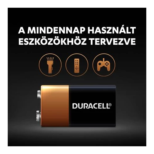 Elem, 9V, 1 db, DURACELL 