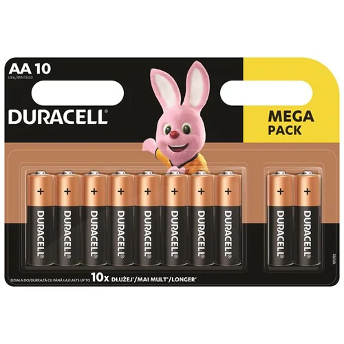Elem, AA ceruza, 10 db, DURACELL 
