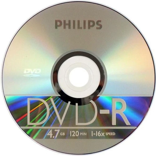Philips DVD-R 4,7 GB 16x slim tokos DVD lemez