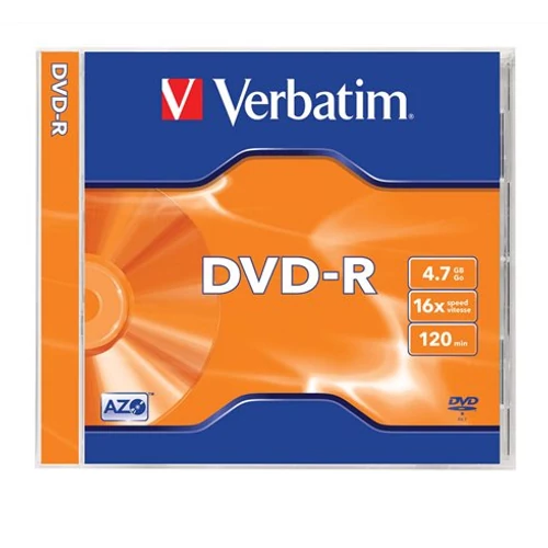 VERBATIM DVDV-16 DVD-R normál tokos DVD lemez