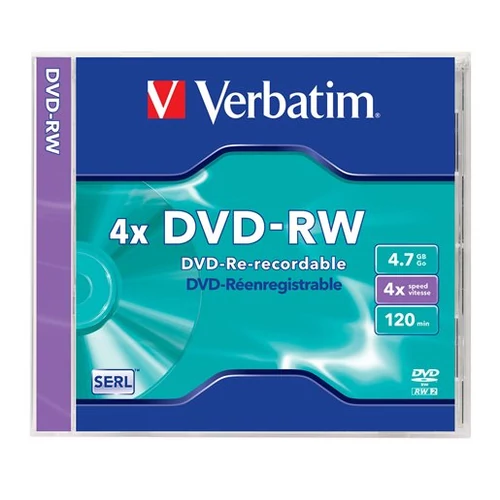 VERBATIM DVD-RW 4,7GB 4X normál tokos DVD lemez