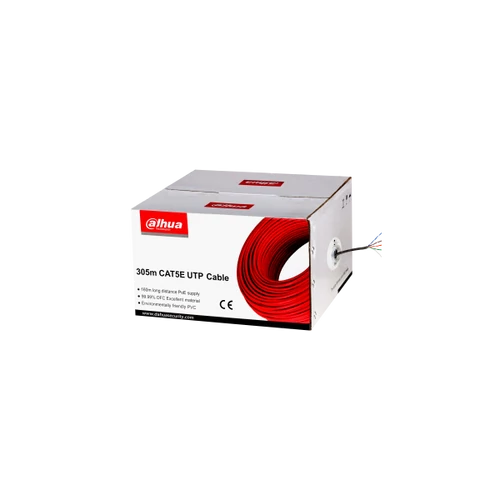 Dahua PFM920I-5EUN 305m, réz, PVC, árnyékolatlan, 4x2xAWG24 Cat.5E (U/UTP) fali kábel