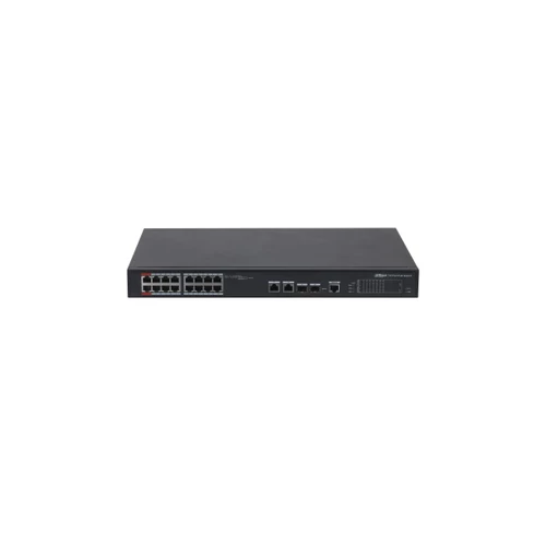 Dahua PFS4218-16ET-240-V3 16x 10/100(HighPoE(1,2)/PoE/PoE+ 240W)+2x gigabit/ SFP combo uplink menedzselhető PoE switch