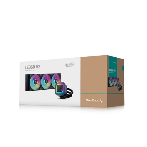 DeepCool CPU Water Cooler - LE360 V2 (max 31,6dB; max. 128,93 m3/h; 3x12cm, A-RGB LED)