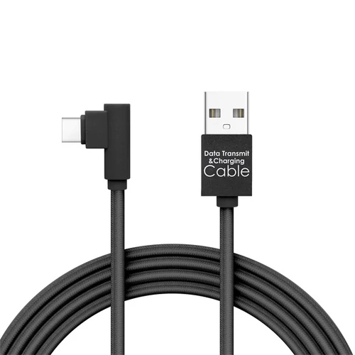 Delight kábel - USB-C töltőkábel (USB - USB Type-C apa be-/kimenet; 2m, fekete)