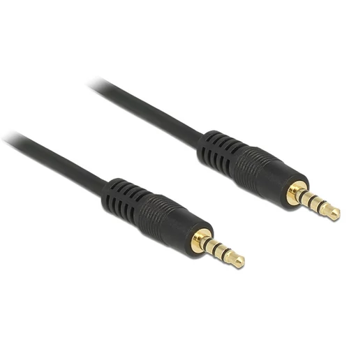 DeLock Cable Stereo Jack 3.5 mm 4 pin male > male 1m