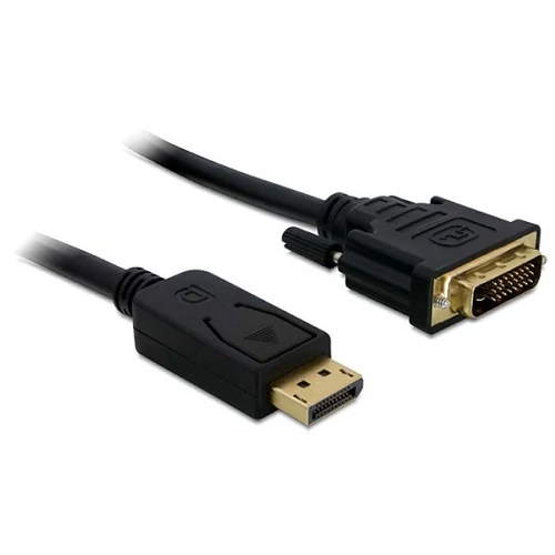 DeLock Displayport 1.2 male to DVI-D (Dual Link) male 1m Black